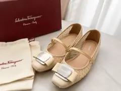 フェラガモ Salvatore Ferragamo メッシュ フラットシューズ6 - メルカリ