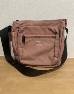 アネロ ショルダーバッグ anello 撥水 ピンク 縦型 多収納 斜めがけ軽量