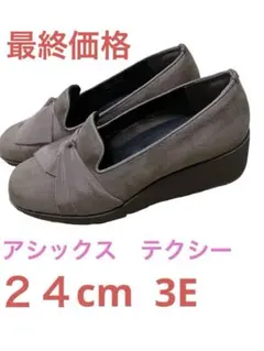 アシックス　テクシー　24cm 3E 足楽✳︎✳︎最終価格✳︎✳︎のサムネイル