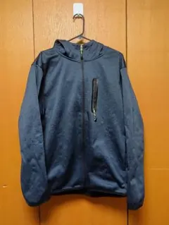 ダークブルー フルジップ フード付きジャケット