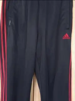 adidas CLIMA365 ジャージパンツ M ネイビー/レッド男女兼用