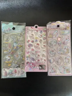 【お買得】正規品キティボンボンドロップシール+ ウォーターシール3枚セットラスト