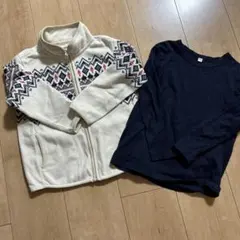 UNIQLO 無印良品　110センチ　フリース　長袖カットソー　保育園幼稚園