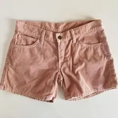 Lee コーデュロイ ショートパンツ S ピンク