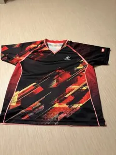 卓球ウェア ユニフォーム Nittaku 赤黒 Lサイズ