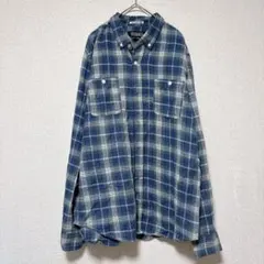 エゼキエル シャツ ボタンダウン チェック M 青緑緑白 綿 デートのサムネイル