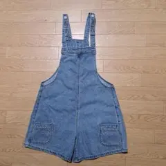 未使用★デニムショート丈サロペットのサムネイル