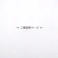 .*＊ nq様 ご確認用ページです. ＊*.