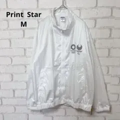 PrintStar 長袖　ナイロンジャケット　白　東京2020 オリンピック