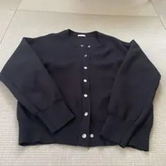 カーデガン　ニット　黒のサムネイル