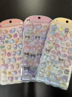 【正規品】サンリオコットンパフィー3枚セット