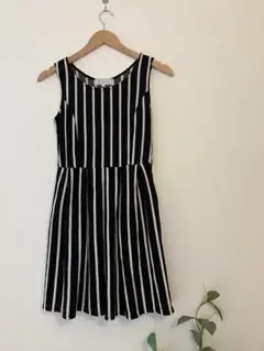 ROPÉ PICNIC ノースリーブひざ丈 ワンピース 38 M ストライプ