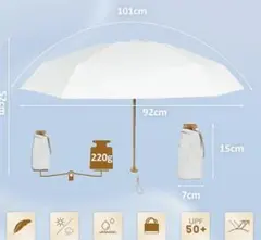 折りたたみ傘 晴雨兼用 レディース 日傘 LFLFWY 【令和5年新版·超軽量】