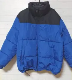 【人気】ウィゴー リバーシブル 青 黒 ダウンジャケット L 美品