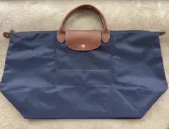 ロンシャン トートバッグ ネイビー ル プリアージュ Lサイズ 折りたたみ 旅行