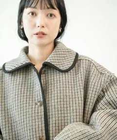 リバーシブルチェックボアジャケット