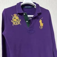 ラルフローレン・長袖ポロシャツ・長袖ラガーシャツ・刺繍/ワッペン