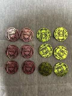 マリィ、オーガポンみどりのめん　コイン各6枚