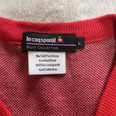 le coq sportif Golf Collection L レッド シャツ