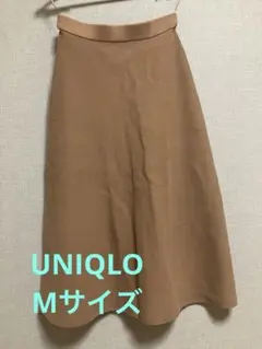 ユニクロ　UNIQLO　ウォッシャブルミラノリブフレアスカート