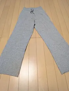 UNIQLO リブニットパンツ グレー Lサイズ
