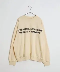 p.premierオーバーサイズロゴトレーナー