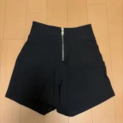 gorge ショートパンツ ジップ ハイウエスト ブラックのサムネイル