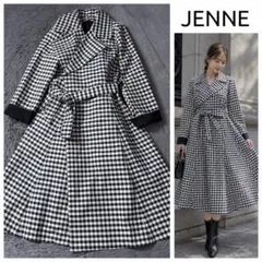 人気完売品【JENNE】オードリーフレアトレンチコート バイカラー