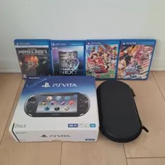 PS Vita 本体 ブラック ソフト５本セット