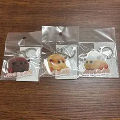 PUIPUIモルカーアクリルキーホルダー ポテト アビー テディ3つセットのサムネイル