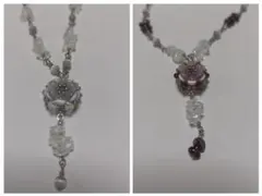 ビーズハンドメイドネックレス2点セット①