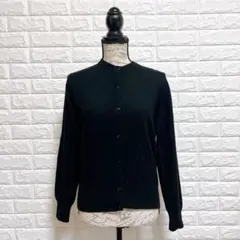 ミッシェルクラン カシミヤ100% 黒カーディガン M 美品