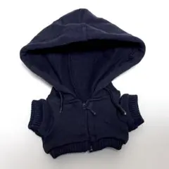 ぬいぐるみ服 10cm ぬい服 パーカー　無属性　ラブブ　ネイビー　紺