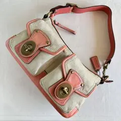 65th Coach y2k Legacy Turn Lock Bag Pink