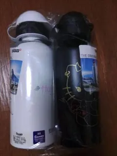 SIGG 新品未使用　2本セット　ボトルキャップ　アルミボトル　キティー白&黒のサムネイル