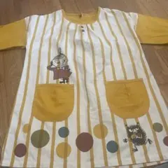 キャラクター付きストライプエプロン