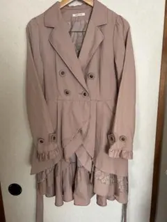 【axes femme 】ピンク トレンチコート