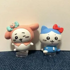 ちいかわ×サンリオキャラクターズ なりきりフィギュア/ちいかわ・ハチワレ