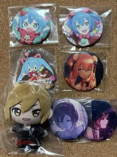 プロセカ グリ缶 MEIKO ルカ ミク 缶バッジ ぷちぬい B賞