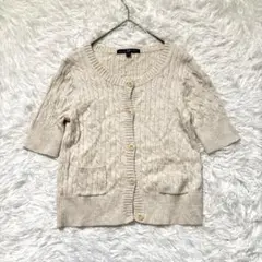 【ギャップ】ケーブルニットカーディガン 綿 カシミヤ XXS 小さめサイズ