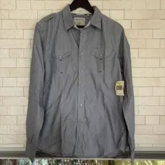 GUESS 長袖シャツ グレー ミリタリースタイル Mのサムネイル