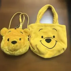 ディズニー　くまのプーさん　首掛けポーチ&バック