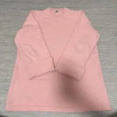 H beauty&youth ピンク カシミヤ長袖ニットセーター