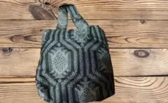 ダークブラック六角形模様 エコバッグ