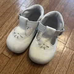 Kukku ホワイト ベビーシューズ 13.0