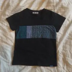 familiar　ファミリア　青チェック tシャツ