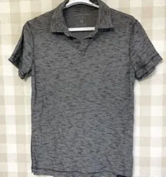 Calvin Klein Jeans グレー ストライプ ポロシャツ M