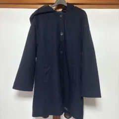 Tigiano フード付き ロングコート ブラック しまむらのサムネイル