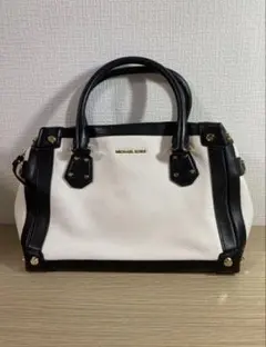 MICHAEL KORS ハンドバッグ ホワイト/ブラック