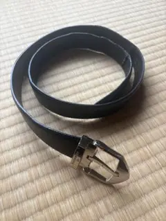 安全第一様専用】Burberry ベルト ブラック×グレー レザー - メルカリ